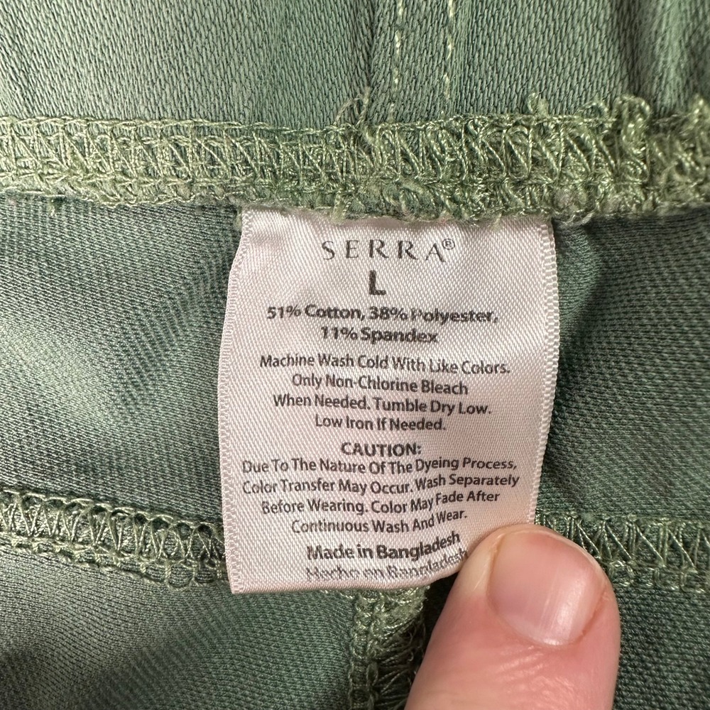 Womens‎ Olive Green Stretch Waist Pants Casual Slim Fit Size Unknown - Picture 10 of 14